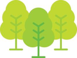 bomen plat pictogram vector