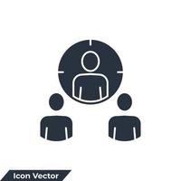 kandidaat pictogram logo vectorillustratie. human resource-symboolsjabloon voor grafische en webdesigncollectie vector