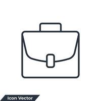 werkmap pictogram logo vectorillustratie. koffer symbool sjabloon voor grafische en webdesign collectie vector