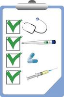 medische takenlijst medicijnplan vector