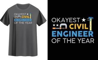 ingenieur t-shirt ontwerp vector