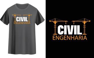 ingenieur t-shirt ontwerp vector