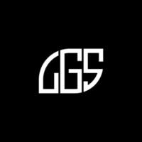 LG brief logo ontwerp op zwarte achtergrond. LGs creatieve initialen brief logo concept. LG brief ontwerp. vector