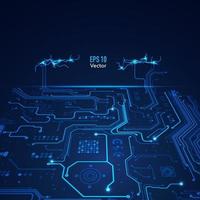 elektronische patroon achtergrond vector