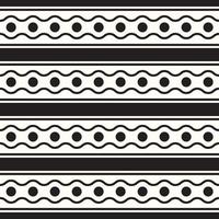 vector geometrische naadloze zwart-wit patroon
