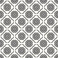 vector geometrische abstracte naadloze zwart-wit patroon textuur background