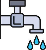 waterkraanleiding gevuld vector
