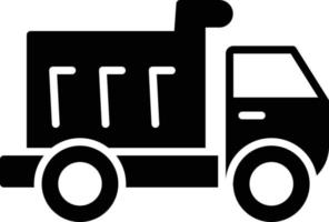 glyph-pictogram voor dumptrucks vector