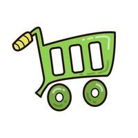 trolley vectorillustratie vector