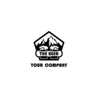 logo-ontwerp bier voor bedrijven vector
