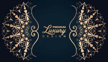 luxe gouden mandala achtergrond pro vector