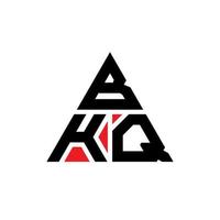 bkq driehoek brief logo ontwerp met driehoekige vorm. bkq driehoek logo ontwerp monogram. bkq driehoek vector logo sjabloon met rode kleur. bkq driehoekig logo eenvoudig, elegant en luxueus logo.