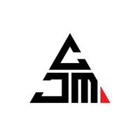 cjm driehoek brief logo ontwerp met driehoekige vorm. cjm driehoek logo ontwerp monogram. cjm driehoek vector logo sjabloon met rode kleur. cjm driehoekig logo eenvoudig, elegant en luxueus logo.