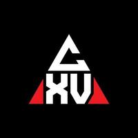 cxv driehoek brief logo ontwerp met driehoekige vorm. cxv driehoek logo ontwerp monogram. cxv driehoek vector logo sjabloon met rode kleur. cxv driehoekig logo eenvoudig, elegant en luxueus logo.
