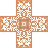 mandala print achtergrond vector