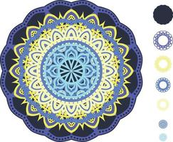 mandala print achtergrond laser gesneden bestand vector