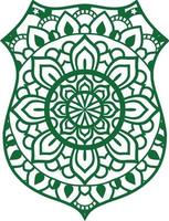 mandala print achtergrond vector