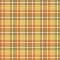 naadloos patroon in verbazingwekkende oranje, beige en warme gele kleuren voor plaid, stof, textiel, kleding, tafelkleed en andere dingen. vector afbeelding.