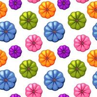 naadloze patroon gekleurde pompoenen voor behang, game-design. vector illustratie halloween heldere plantaardige achtergrond