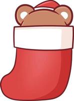 kerst cartoon illustratie schattig kawaii karakter anime vector