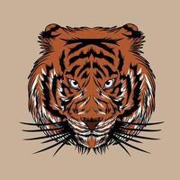 tijger vectorillustratie gemaakt voor gebruik als branding enzovoort vector