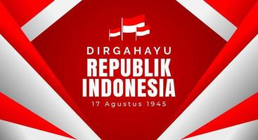 banner achtergrond indonesië onafhankelijkheidsdag achtergrond vector