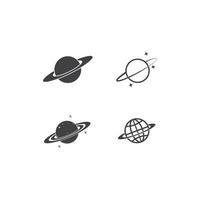 planeet pictogram vector illustratie ontwerpsjabloon