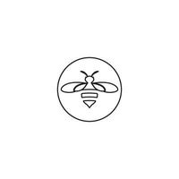 bijen logo vector illustratie ontwerpsjabloon