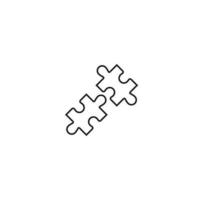 puzzel pictogram vector illustratie ontwerpsjabloon