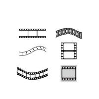 film strip pictogram vector illustratie ontwerpsjabloon