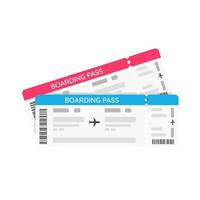 vliegticket specificeer vluchtgegevens en reistijd. voor reizen met luchtvaartmaatschappijen vector