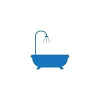 badkuip pictogram vector illustratie ontwerpsjabloon