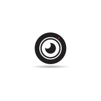 camera lens pictogram vector illustratie ontwerpsjabloon