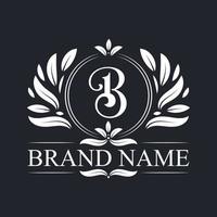 luxe en elegante b letter logo ontwerpsjabloon. vector