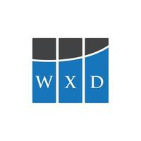 WD brief logo ontwerp op witte achtergrond. wxd creatieve initialen brief logo concept. wxd brief ontwerp. vector