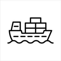 schip pictogram vector ontwerpsjabloon