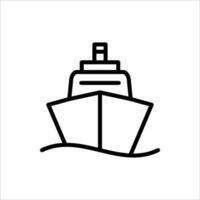 schip pictogram vector ontwerpsjabloon