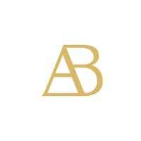 initialen ab logo ontwerp vector