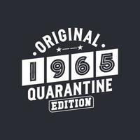 originele quarantaine-editie uit 1965. 1965 vintage retro verjaardag vector