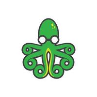 octopus nerd-logo vector