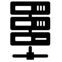 databaseserver vectorpictogram dat gemakkelijk kan worden gewijzigd of bewerkt vector