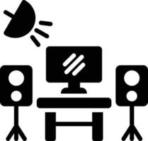 studio glyph-pictogram vector