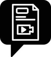 vlog glyph-pictogram vector