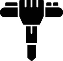 machine glyph-pictogram vector