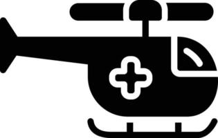 helikopter glyph icoon vector
