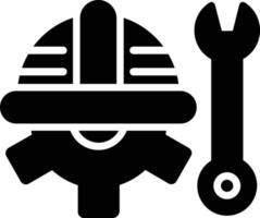 glyph-pictogram van de dag van de arbeid vector