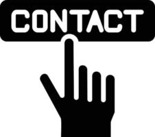 contact glyph icoon vector