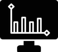 staafdiagram glyph-pictogram vector