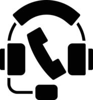 callcenter glyph-pictogram vector