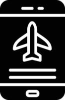 luchthaven glyph icoon vector